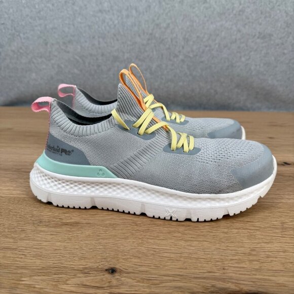 Timberland PRO Womens Setra Composite Toe Sneaker Shoe Size 7 Gray ReBOTL Safety - Picture 1 of 14